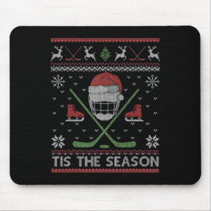 Die Zeit Der Weihnacht Eis Hockey hässlicher Weihn Mousepad