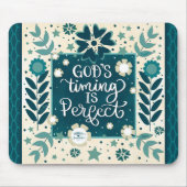 Die Zeit des Inspirierend Blumenzichts Mousepad (Vorne)