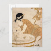 Die Zeit des Todes, der Edo Postkarte (Vorne/Hinten)