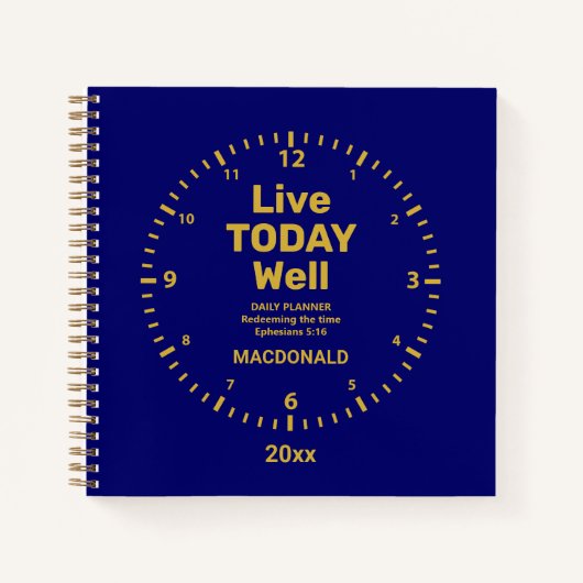 Die Zeit, die heute lebt, gut einlösen Notizblock (Vorderseite)