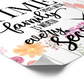 Die Zeit, die mit der Familie verbracht wird, lohn Poster (Ecke)