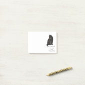 Die Zeit, die mit Katzen verbracht wird, ist nie Post-it Klebezettel (Auf Schreibtisch)