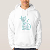 Die Zeit, die mit Katzen verbracht wird, wird nie Hoodie (Vorderseite)