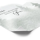 Die Zeit drängt den Wald nicht Fotodruck (Ecke)