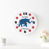 Die Zeit, Elefanten zu retten Große Wanduhr (Zuhause)