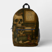 Die Zeit erinnert sich Bedruckter Rucksack (Vorderseite)