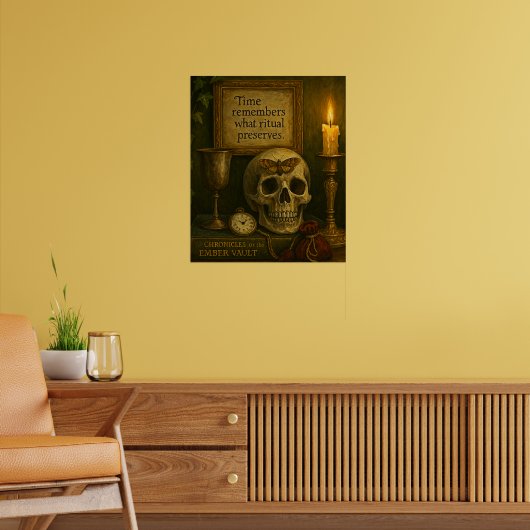 Die Zeit erinnert sich Poster (Wohnzimmer 2)