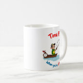 Die Zeit Fliegt Beim Angeln Kaffeetasse (VorderseiteRechts)
