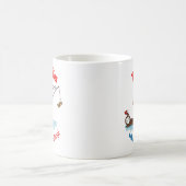 Die Zeit Fliegt Beim Angeln Kaffeetasse (Mittel)