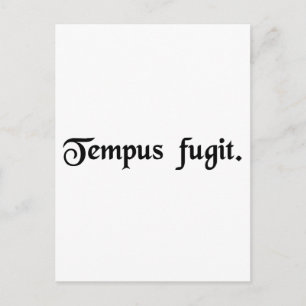 Die Zeit fliegt. Postkarte