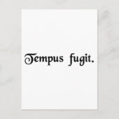 Die Zeit fliegt. Postkarte (Vorderseite)
