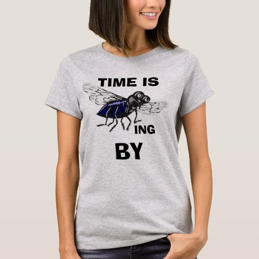 DIE ZEIT FLIEGT VORBEI-BASIC TEE (Vorderseite)