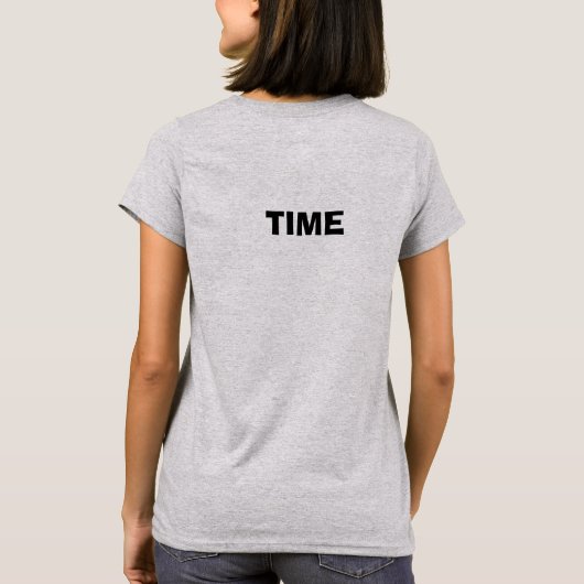 DIE ZEIT FLIEGT VORBEI-BASIC TEE (Rückseite)