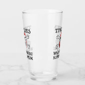 Die Zeit fliegt, wenn man Rum hat Glas (Links)