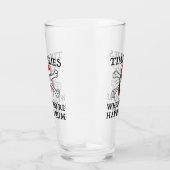 Die Zeit fliegt, wenn man Rum hat Glas (Rechts)