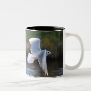 Die Zeit fliegt Zweifarbige Tasse