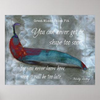 Die Zeit für Fitness ist jetzt! Poster