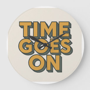 Die Zeit geht an der Wall-Clock, 10" Runde Große Wanduhr