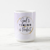 Die Zeit Gottes ist die perfekte Tasse der Keramik (Mittel)