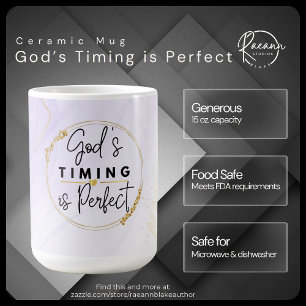 Die Zeit Gottes ist die perfekte Tasse der Keramik