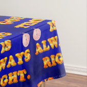 Die Zeit Gottes ist immer richtig. Farbbild Tischdecke (Beispiel)