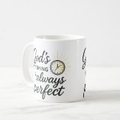 Die Zeit Gottes ist perfekt 15 Oz Kaffee Tasse (Vorderseite Links)