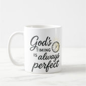 Die Zeit Gottes ist perfekt 15 Oz Kaffee Tasse (Links)