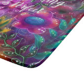 Die Zeit Gottes ist perfekt Abstrakt rosa und blas Schneidebrett (Ecke)