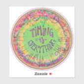 Die Zeit ist alles, was die Uhr inspiriert und erm Aufkleber (Blatt)