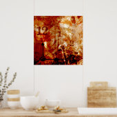 Die Zeit ist die Essenz Poster (Küche)