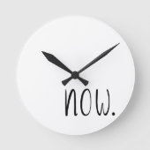 Die Zeit ist gekommen Runde Wanduhr (Vorderseite)