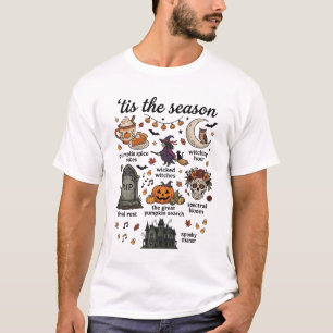 Die Zeit ist Halloween Hexe Kürbis Schädel_1 T-Shirt