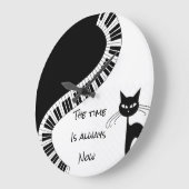 "Die Zeit ist immer jetzt" Große Wanduhr (Winkel)