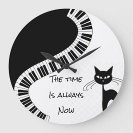 "Die Zeit ist immer jetzt" Große Wanduhr