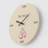 Die Zeit ist jetzt still Große Wanduhr (Winkel)