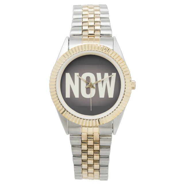 Die Zeit ist NOCH Armbanduhr (Vorderseite)