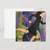 Die Zeit läuft aus Dankeskarte (Vorne/Hinten)