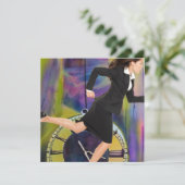 Die Zeit läuft aus Dankeskarte (Stehend Vorderseite)