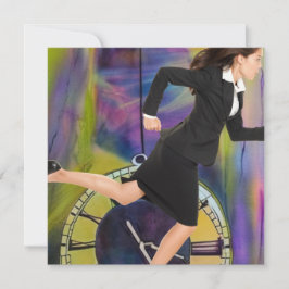 Die Zeit läuft aus Dankeskarte