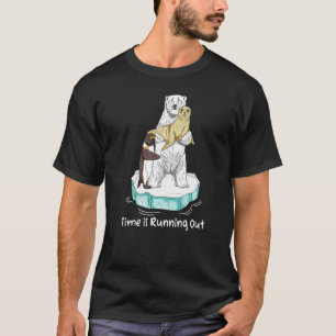 Die Zeit läuft aus dem Klima des Eisbären T-Shirt