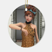 Die Zeit läuft aus Keramik Ornament (Links)