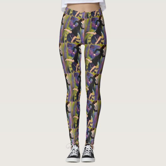 Die Zeit läuft aus Leggings (Vorderseite)