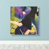 Die Zeit läuft aus Leinwanddruck (Insitu (Holzboden))