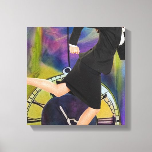 Die Zeit läuft aus Leinwanddruck (Vorderseite)