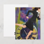 Die Zeit läuft aus Mitteilungskarte (Vorne/Hinten)