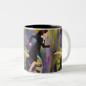 Die Zeit läuft aus Zweifarbige Tasse (VorderseiteRechts)