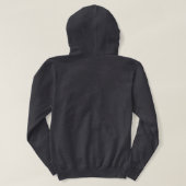 Die Zeit läuft – Minimalistisches Typografie-Poste Hoodie (Design Rückseite)