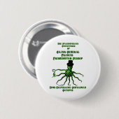 Die Zeit-Reisende Herr-Krake Button (Vorne & Hinten)