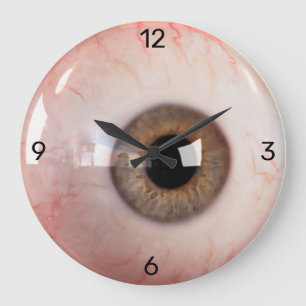 Die Zeit schaut euch an! Große Wanduhr