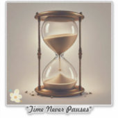 "Die Zeit spisper" Aufkleber (Vorderseite)